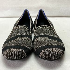 Rothy’s The Loafer Womens 7.5 Golden Shim Almond Toe Slip On Flats Shoes Textile